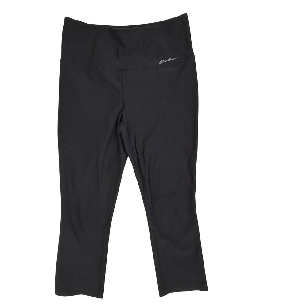 Eddie Bauer Athletic Active Crop Leggings Black Size M